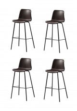 Cleona Bar Stool SH65cm - PU Leather x 4 Package 